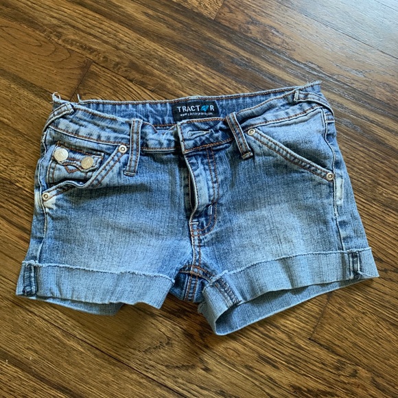 tractor jean shorts